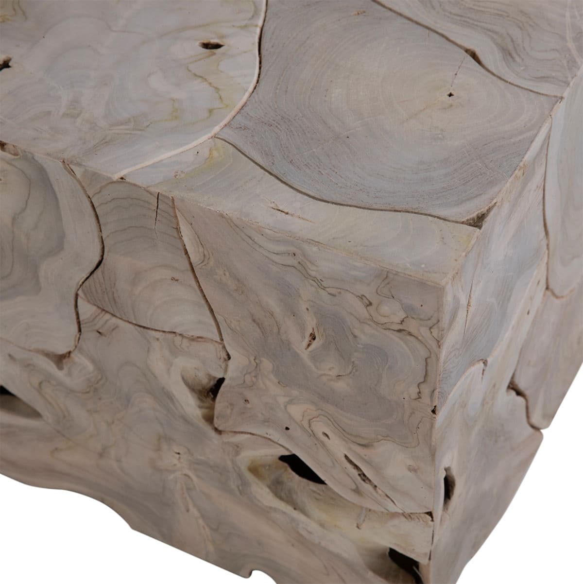 Salvaged Washed Teak Root Bench Table - Thumbnail 10