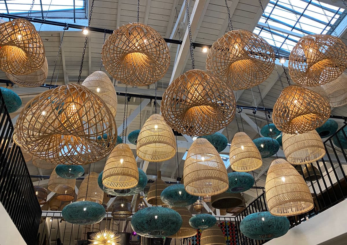 Rattan Java Drop Lantern Large - Thumbnail 10