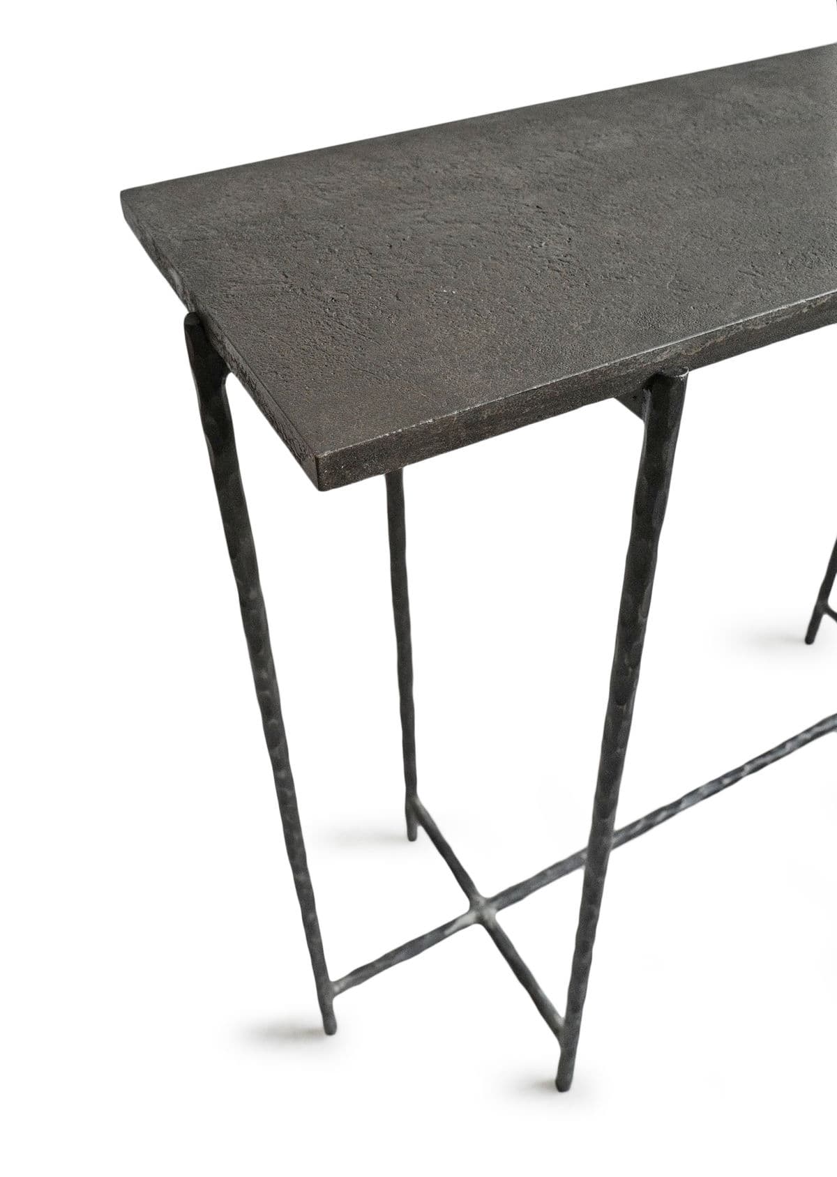 Grey Smoke Slate Thin Long Console Table 60 - Thumbnail 10