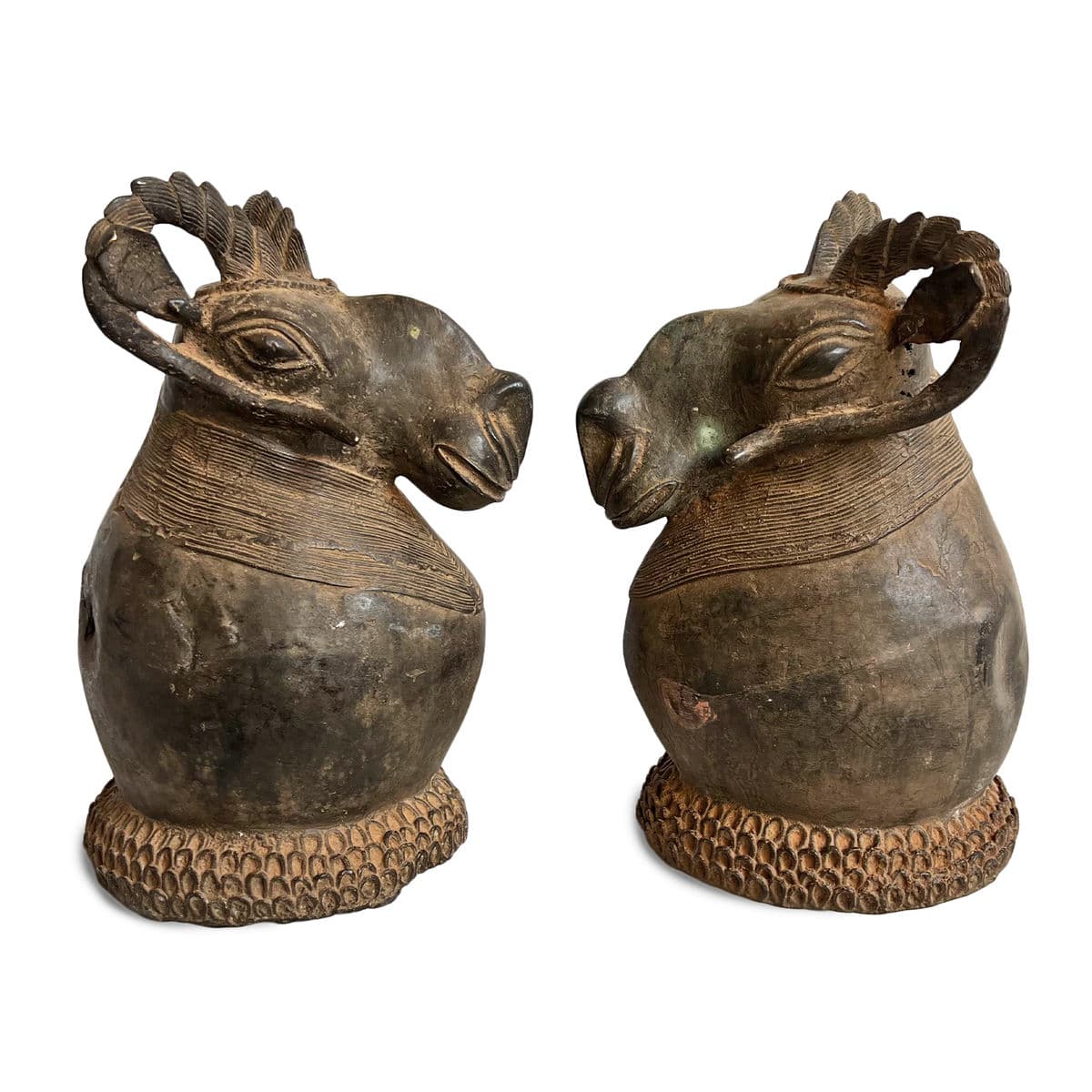 Bronze Benin Ram Head - Thumbnail 10