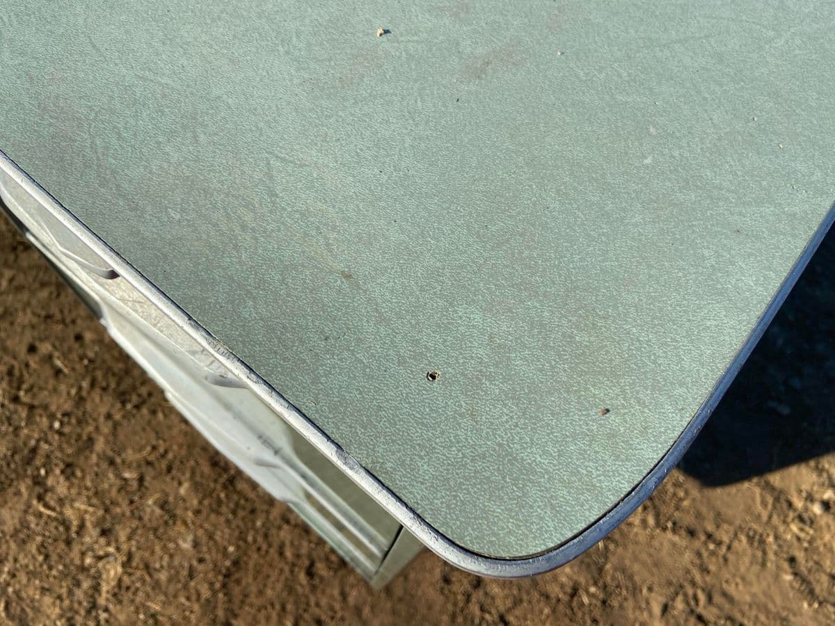 1960s Vintage Mid Century Modern Metal Tanker Desk by General Fireproofing - Thumbnail 10