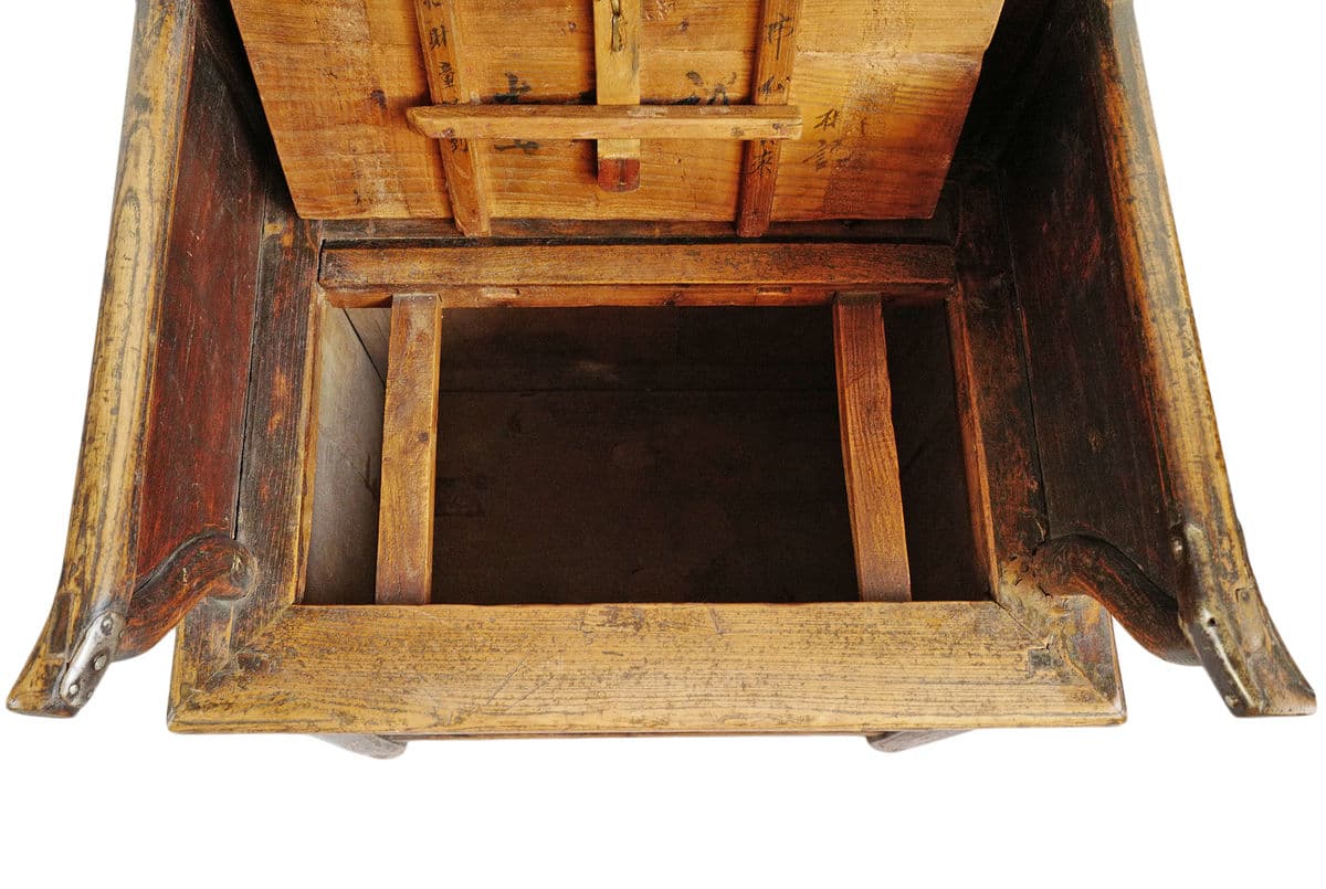 Antique Chinese Trunk Box Arm Chair - Thumbnail 10