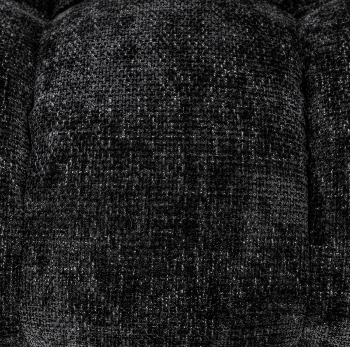 Onyx Black Tufted Chenille Sofa - Thumbnail 10