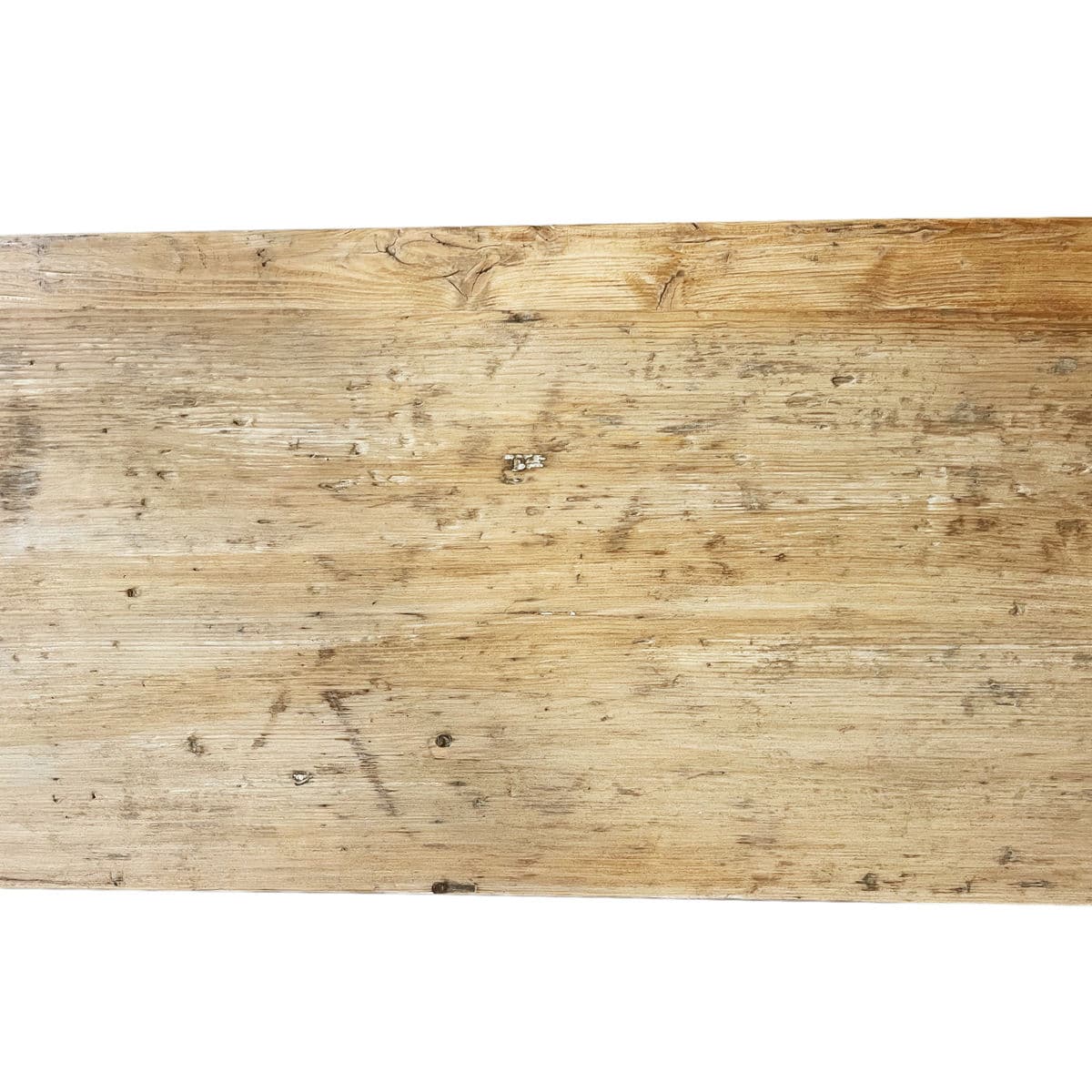 Low Vintage Pine & Iron Dresser Bench - Thumbnail 10