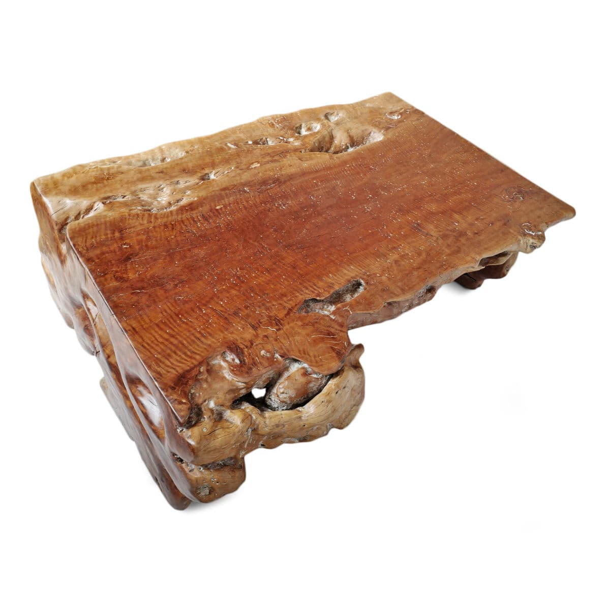 Organic Lychee Wood Bench Table - Thumbnail 10