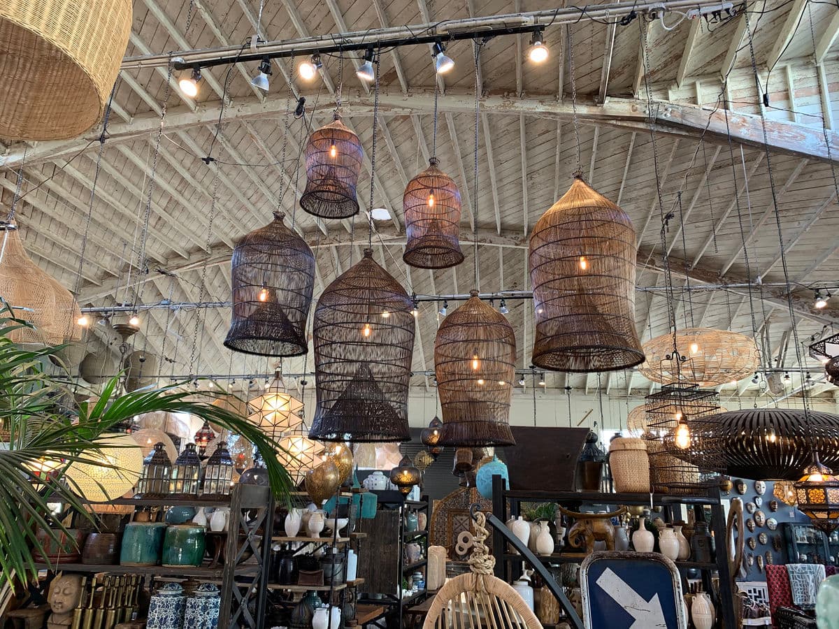 Auburn Wicker Fish Basket Lantern Medium - Thumbnail 10