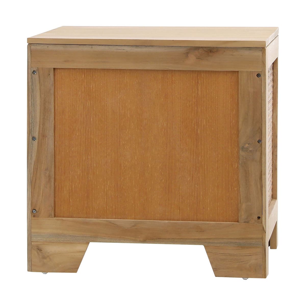 Teak & Rattan Cane Nightstand - Thumbnail 11