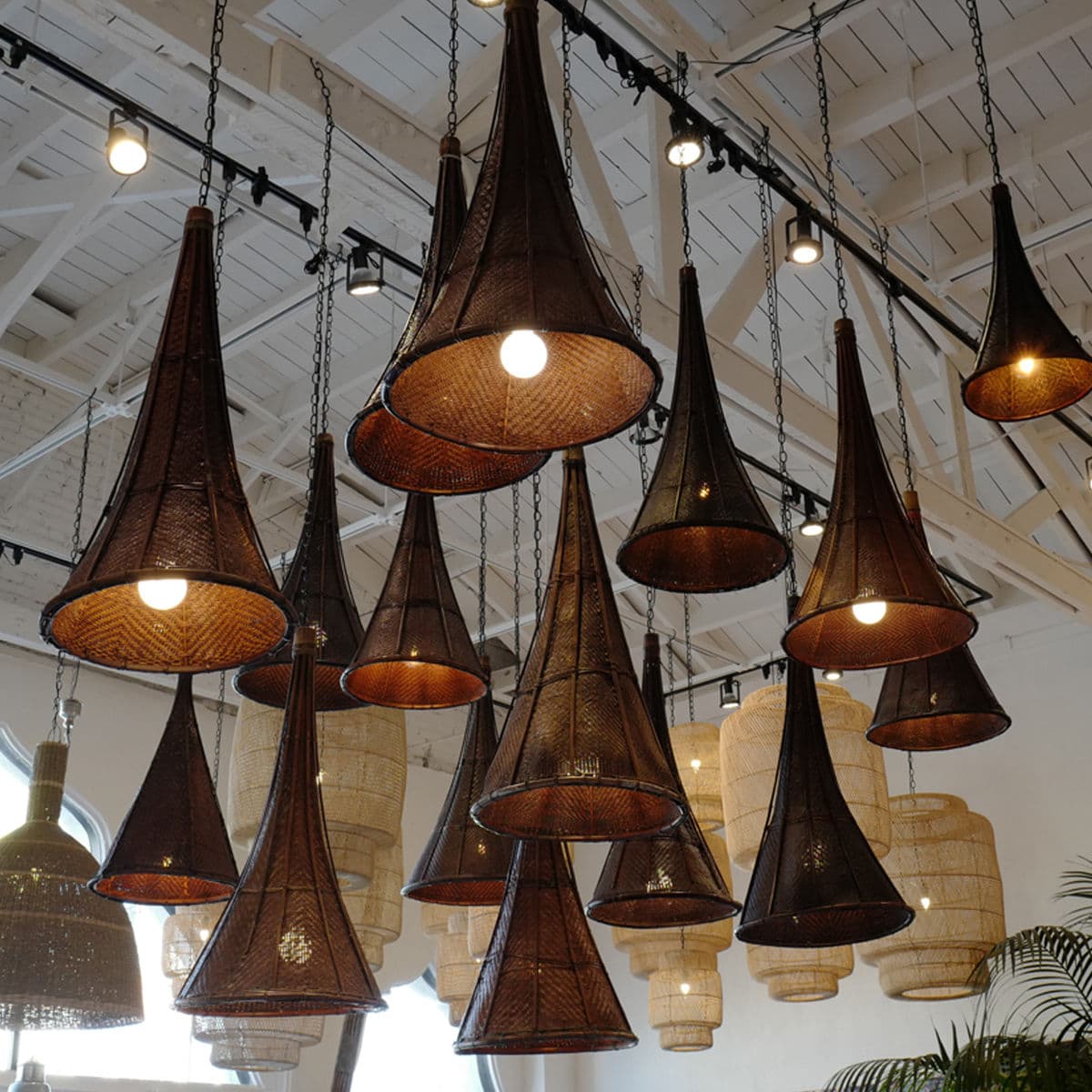 Antique Naga Village Basket Lantern - Thumbnail 11