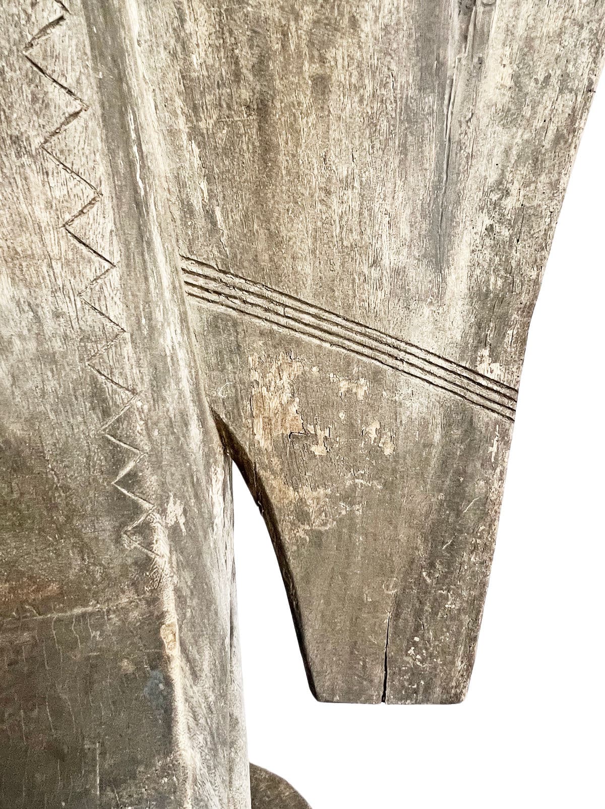 Old Large Senufo Wood Hornbill Figure - Thumbnail 11