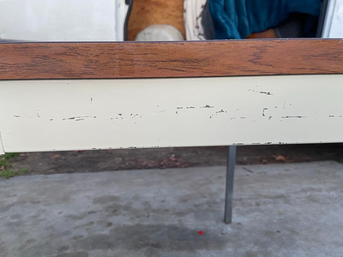 1980s Steelcase Vintage Metal Table - Thumbnail 10