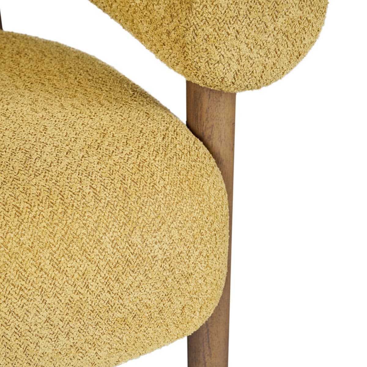 Mustard U Back Accent Chair - Thumbnail 11