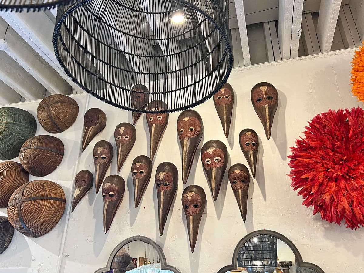 Vintage Baga Nimba Bird Mask - Thumbnail 11