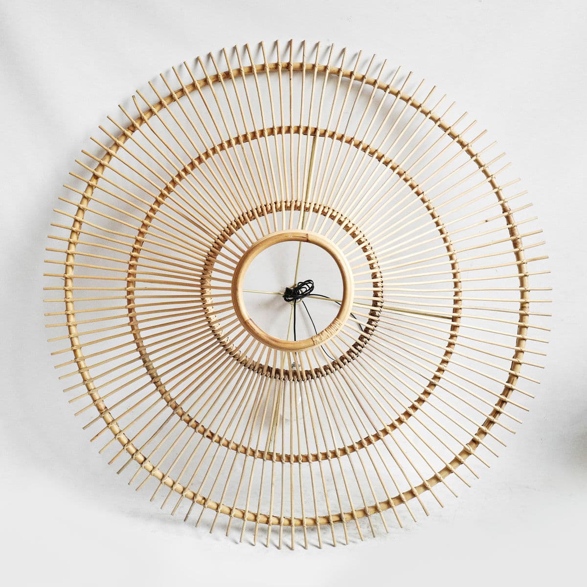 Rattan Sun Ray Pendant Large - Thumbnail 11