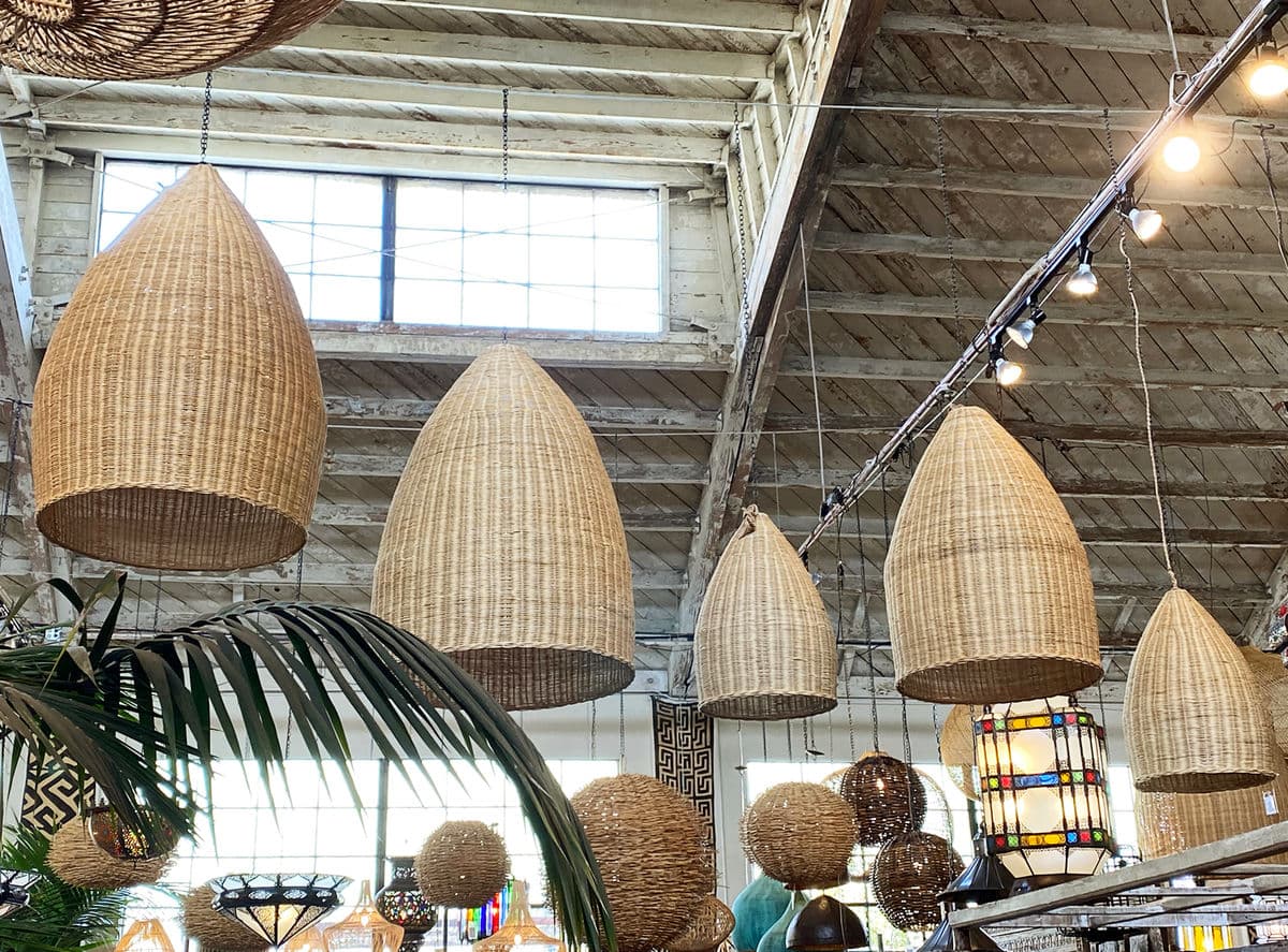 Raw Wicker Pod Lantern Small - Thumbnail 11