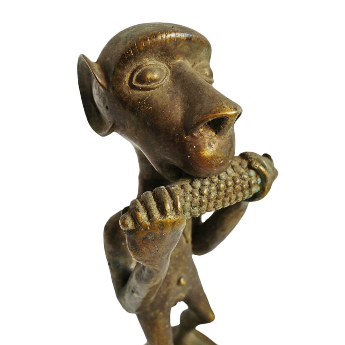 Old Baule Brass Monkey Pair - Thumbnail 11