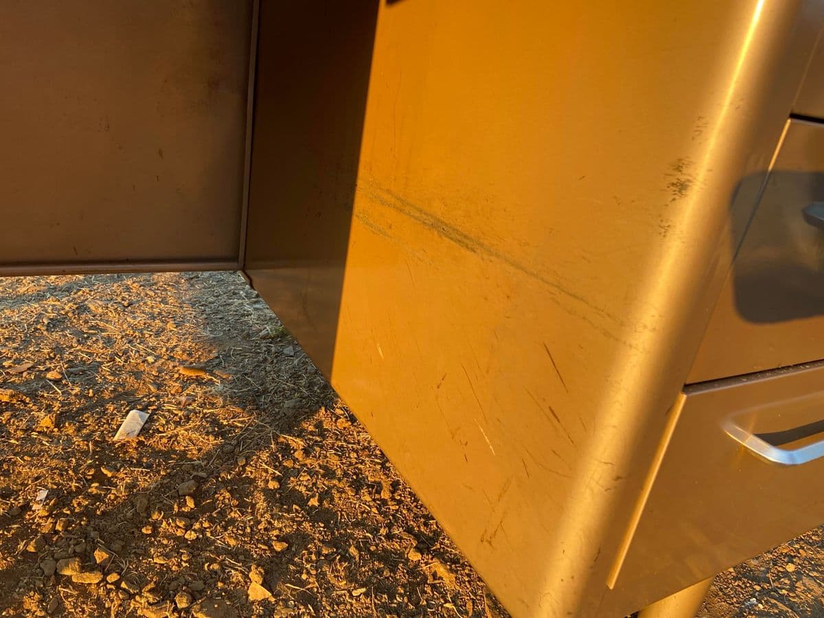 1970s Steelcase Tanker Desk Needs Restoration - Thumbnail 11