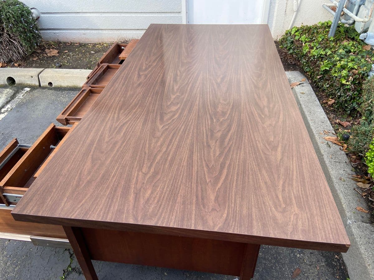 1960s Vintage Mid Century Modern Executive Desk - Thumbnail 10