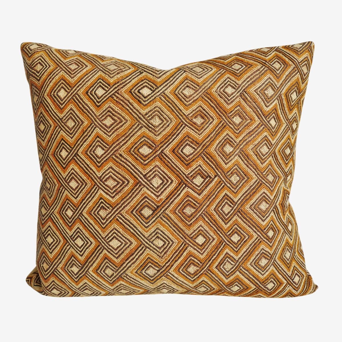 Vintage Kuba Grass Textile Pillow - Image 1