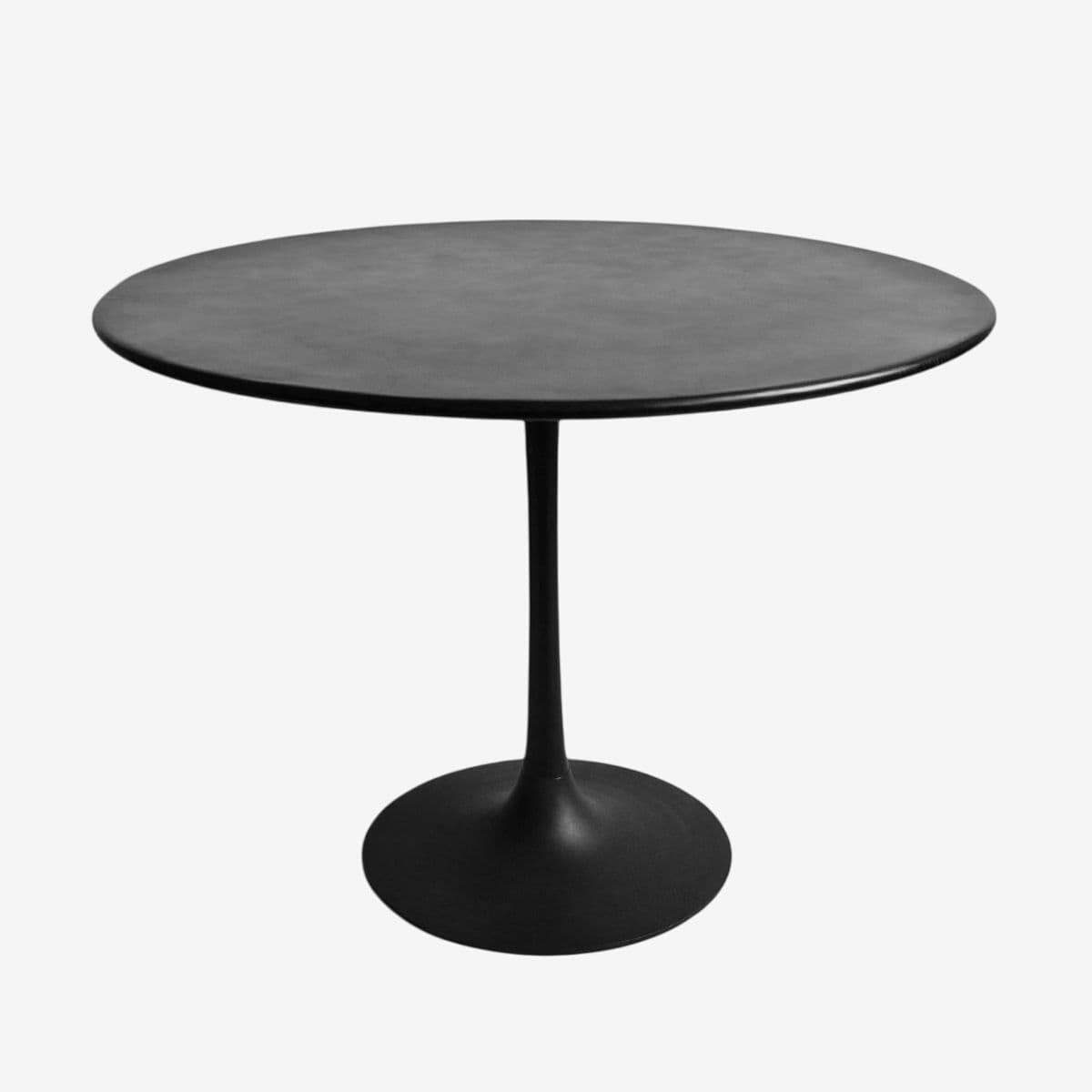 Industrial Modern Round Iron Pedestal Table - Image 1