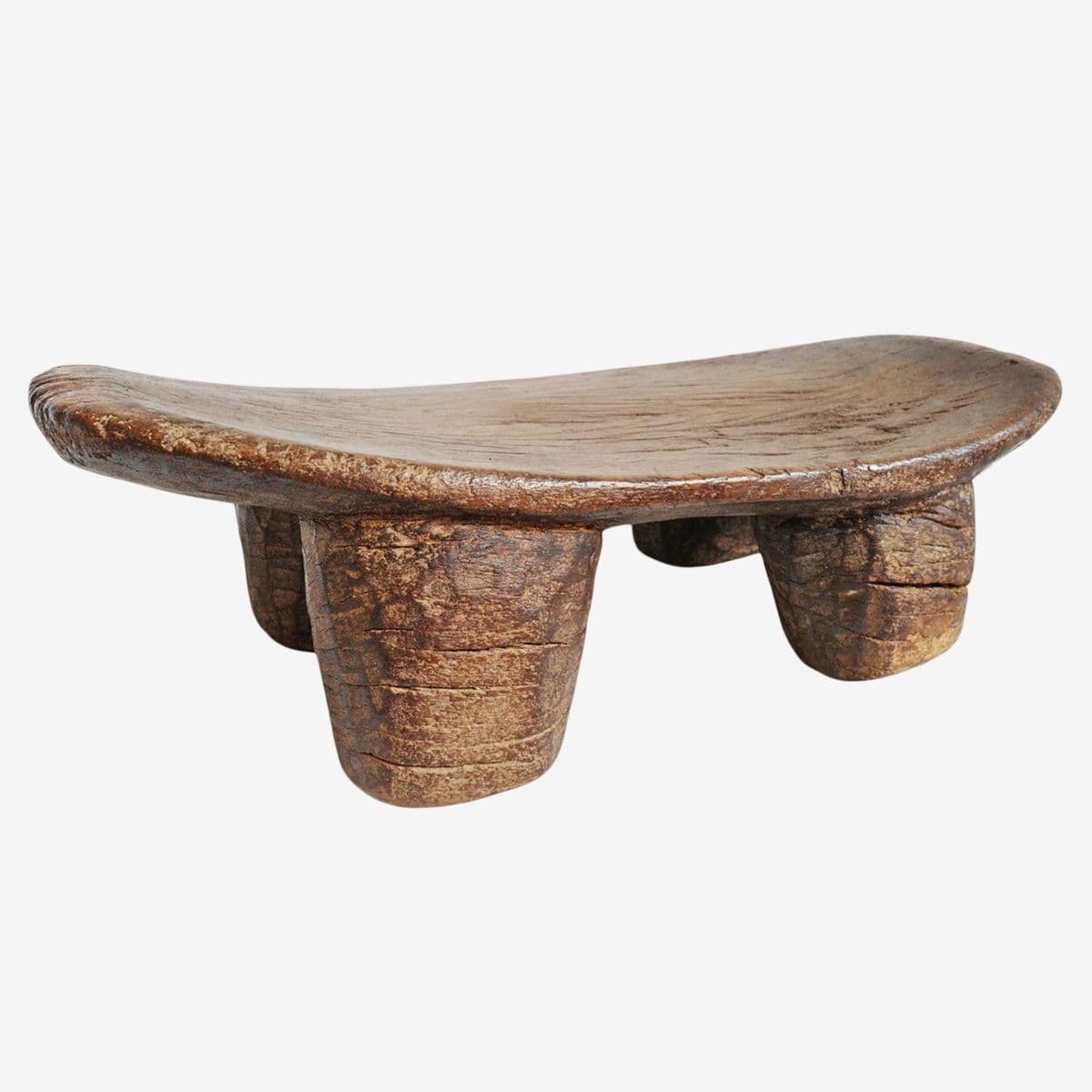 Vintage Lobi Wood Stool - Image 1