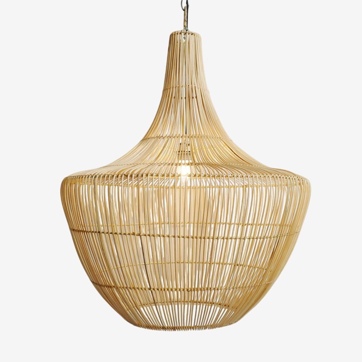 Jeanie Raw Rattan Lantern Large - Image 1