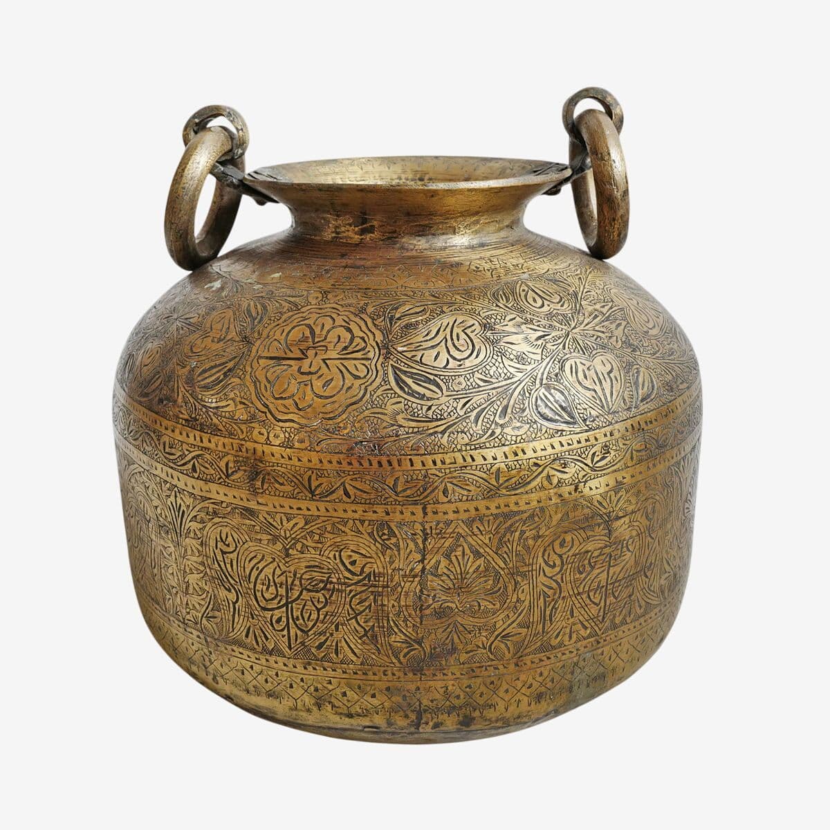 Antique Brass North India Water Vessel - Image 1