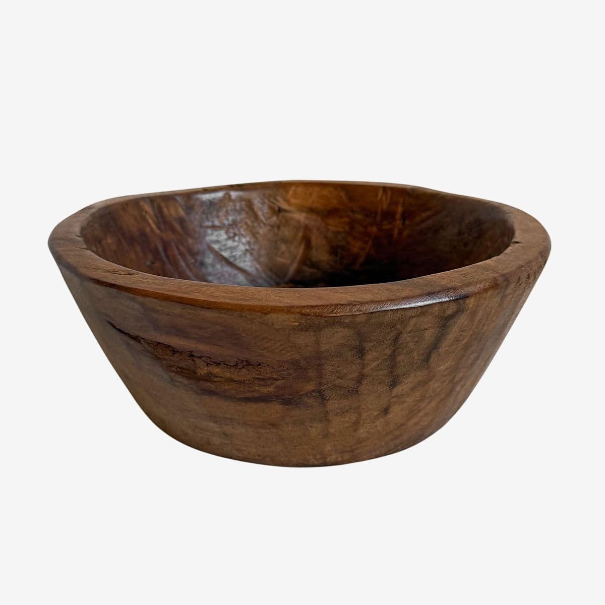 Vintage Teak Wood Bowl - Image 1