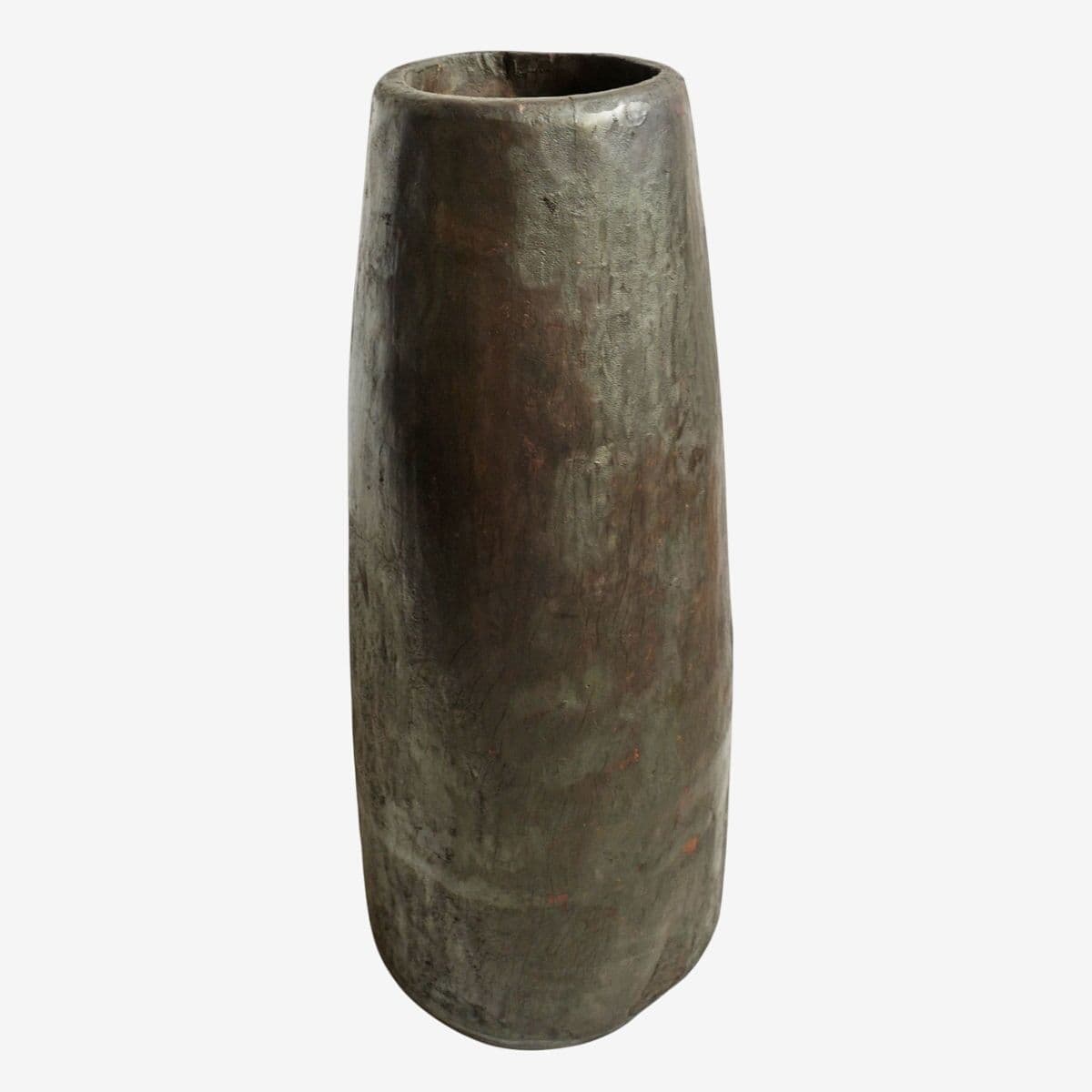 Old Naga Tall Wood Pot - Image 1