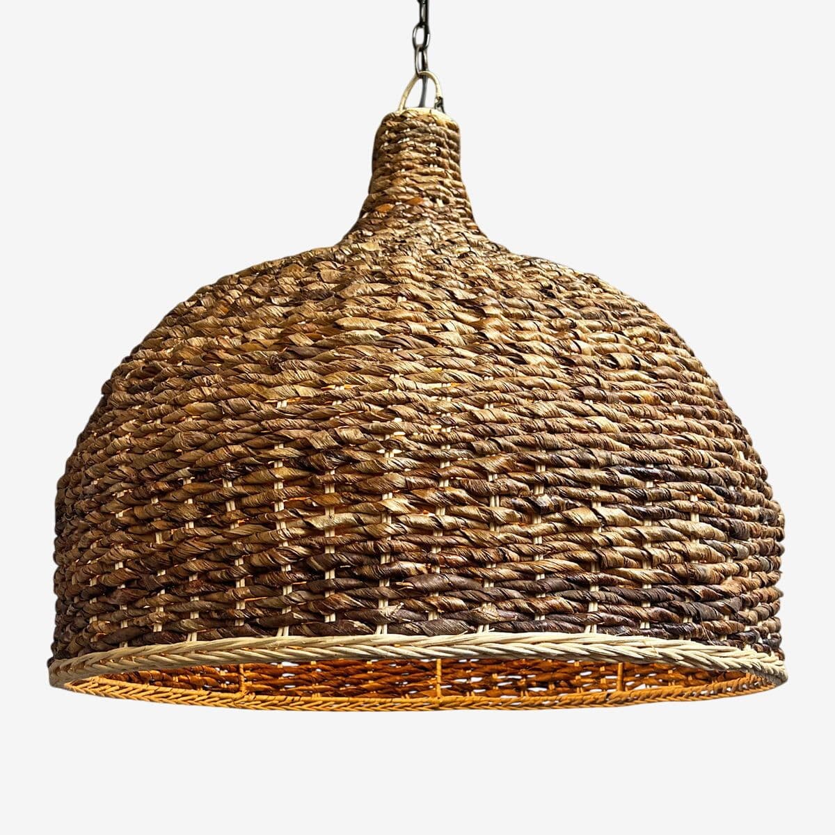 Banana Leaf Woven Pendant Light Large - Image 1