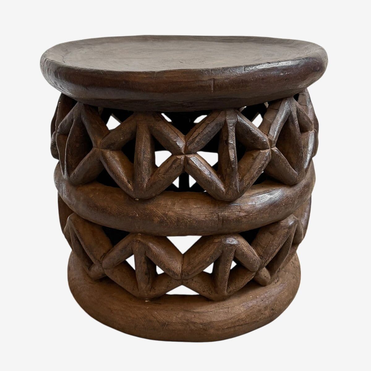 Vintage Bamileke Stool Table - Image 1