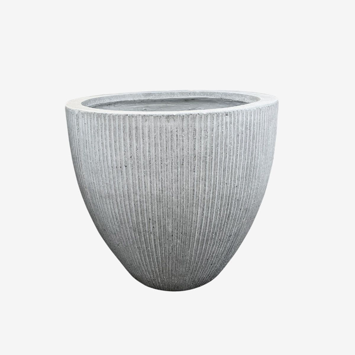 Fluted Cement Planter Small - Image 1