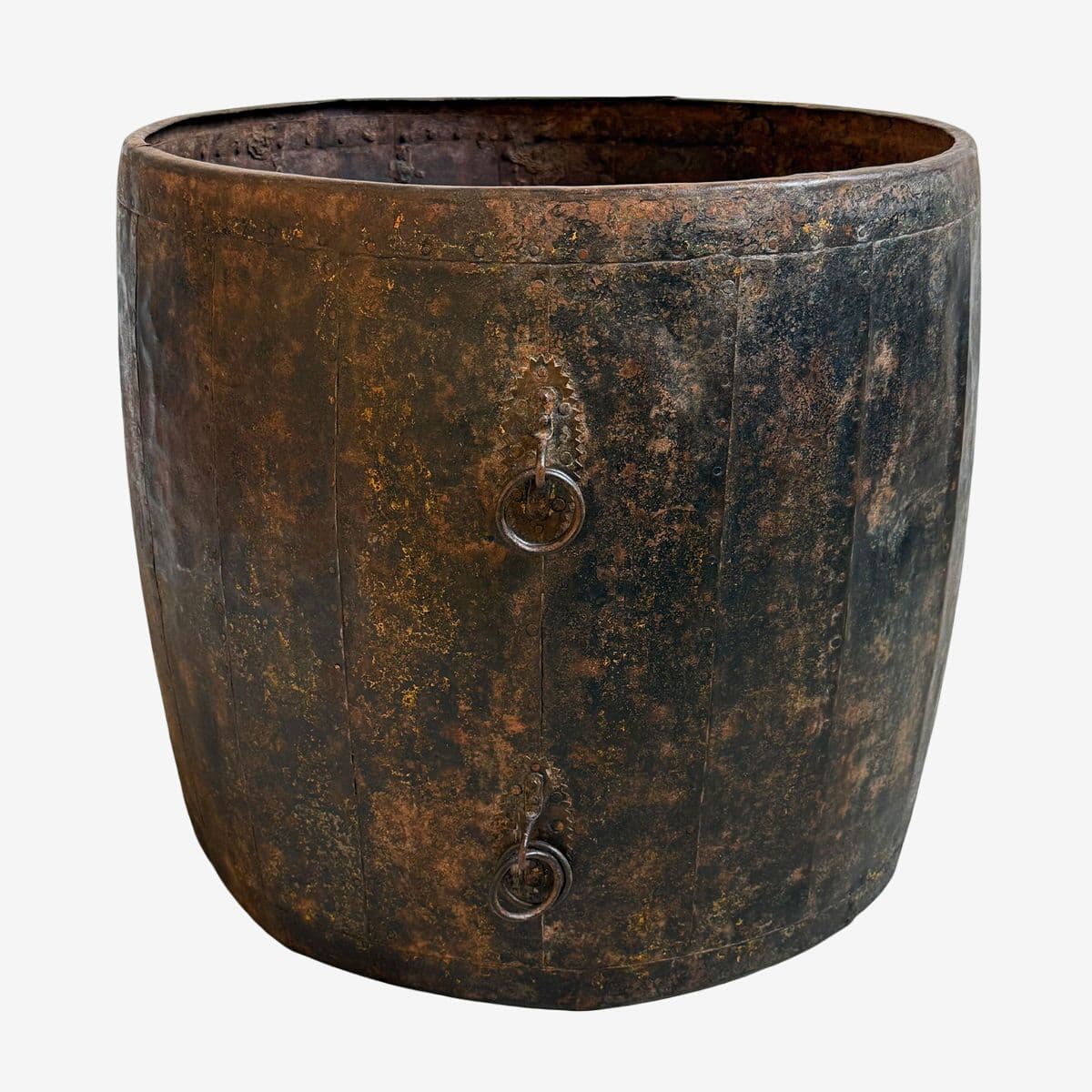 Vintage Iron Barrel - Image 1