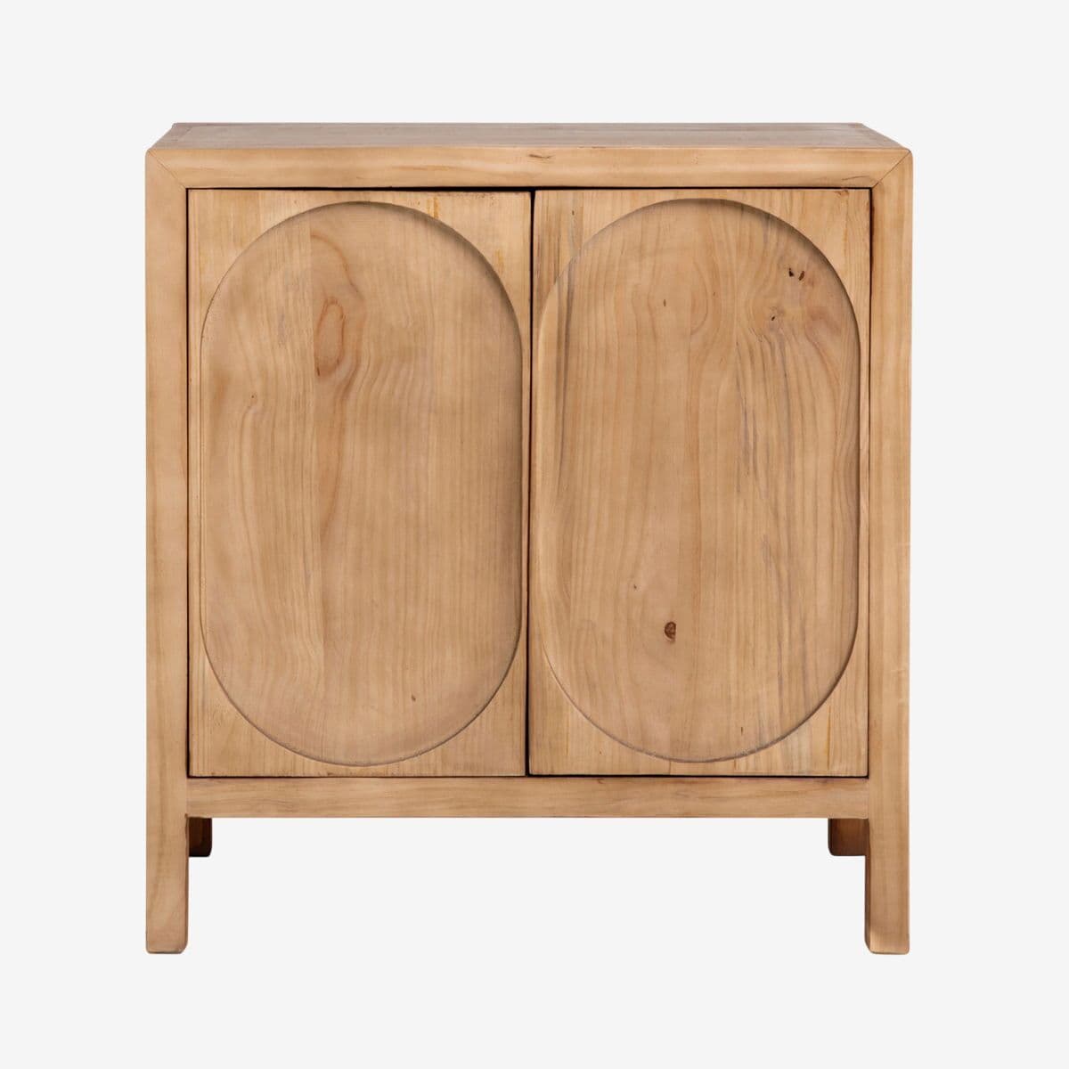 Raw Deco Oval Side Cabinet - Image 1