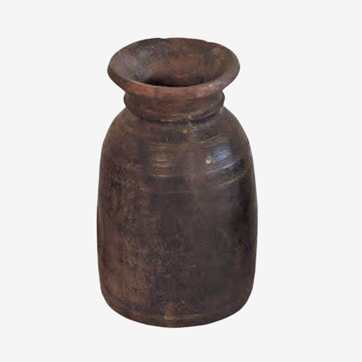 Vintage Teak Wood Oil Pot - Image 1