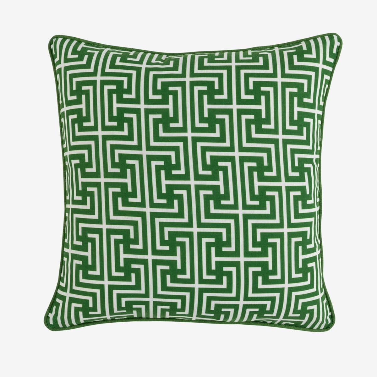 Outdoor Geometric Grass Green Pillow - Image 1