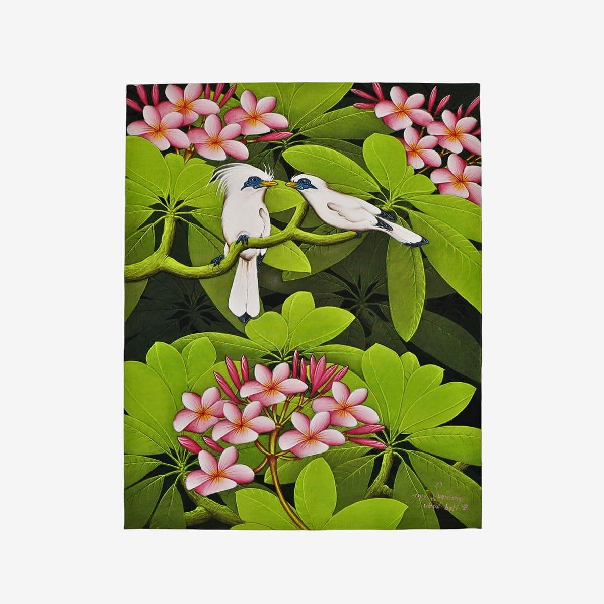 Flora Fauna Bird Painting - Image 1