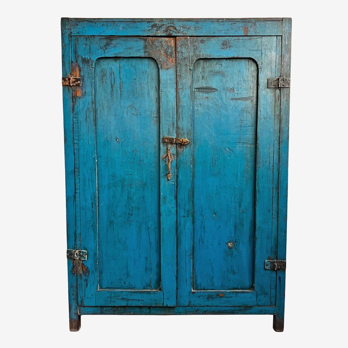 Antique Cobalt Blue Storage Cabinet - Image 1