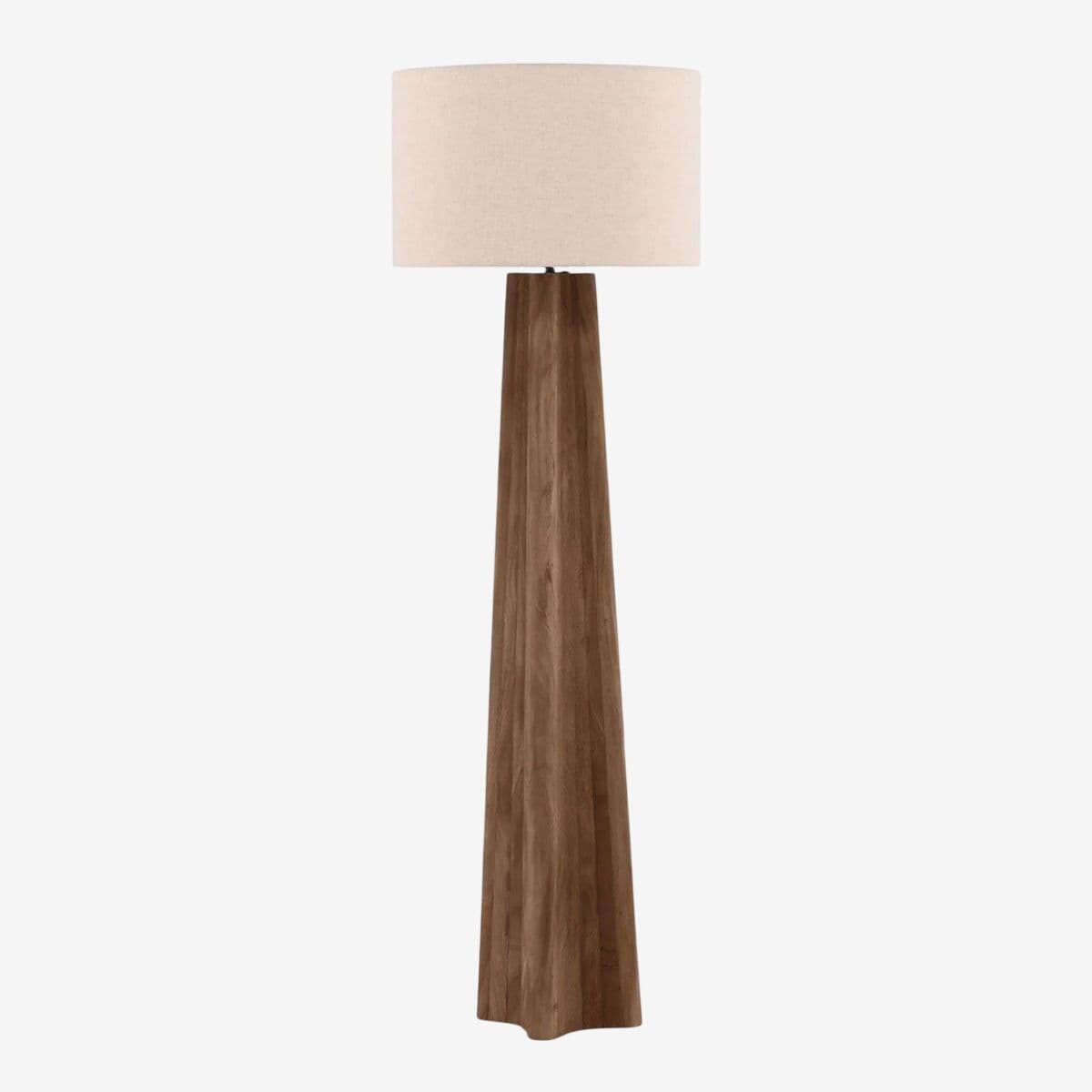 Hartley Brown Wood Floor Lamp - Image 1