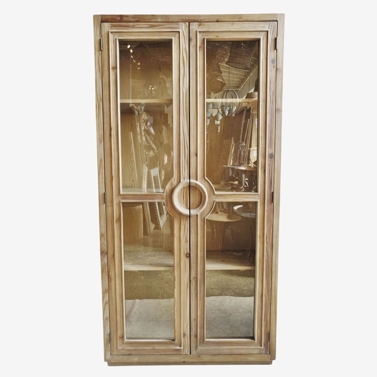 Sutton Salvaged Wood Display Cabinet - Image 1