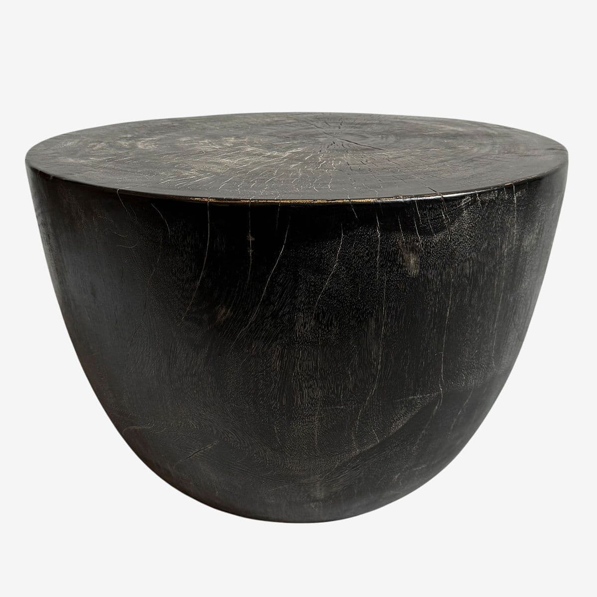 Black Wash Acacia Round Table - Image 1