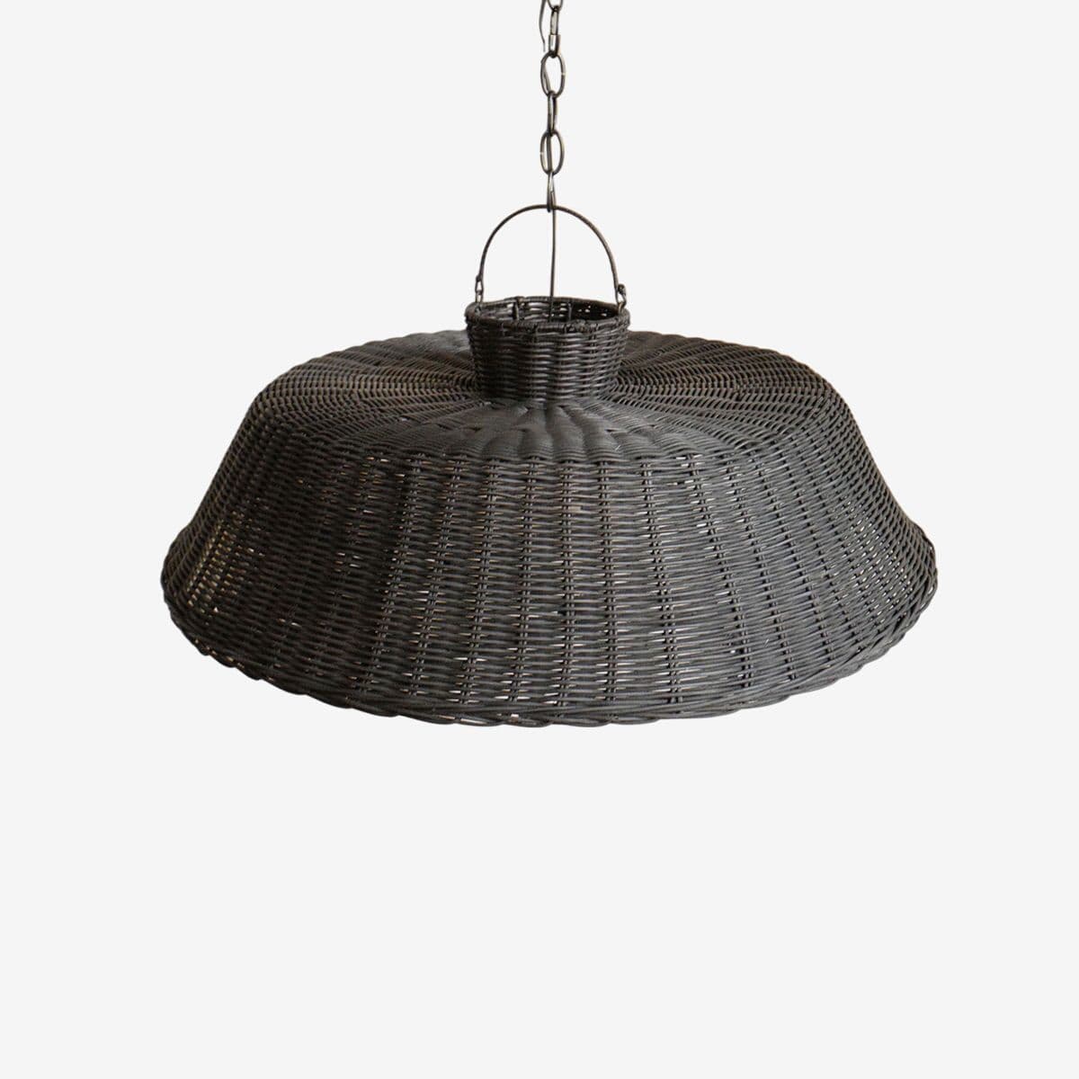 Black Wicker Audrey Pendant Small - Image 1