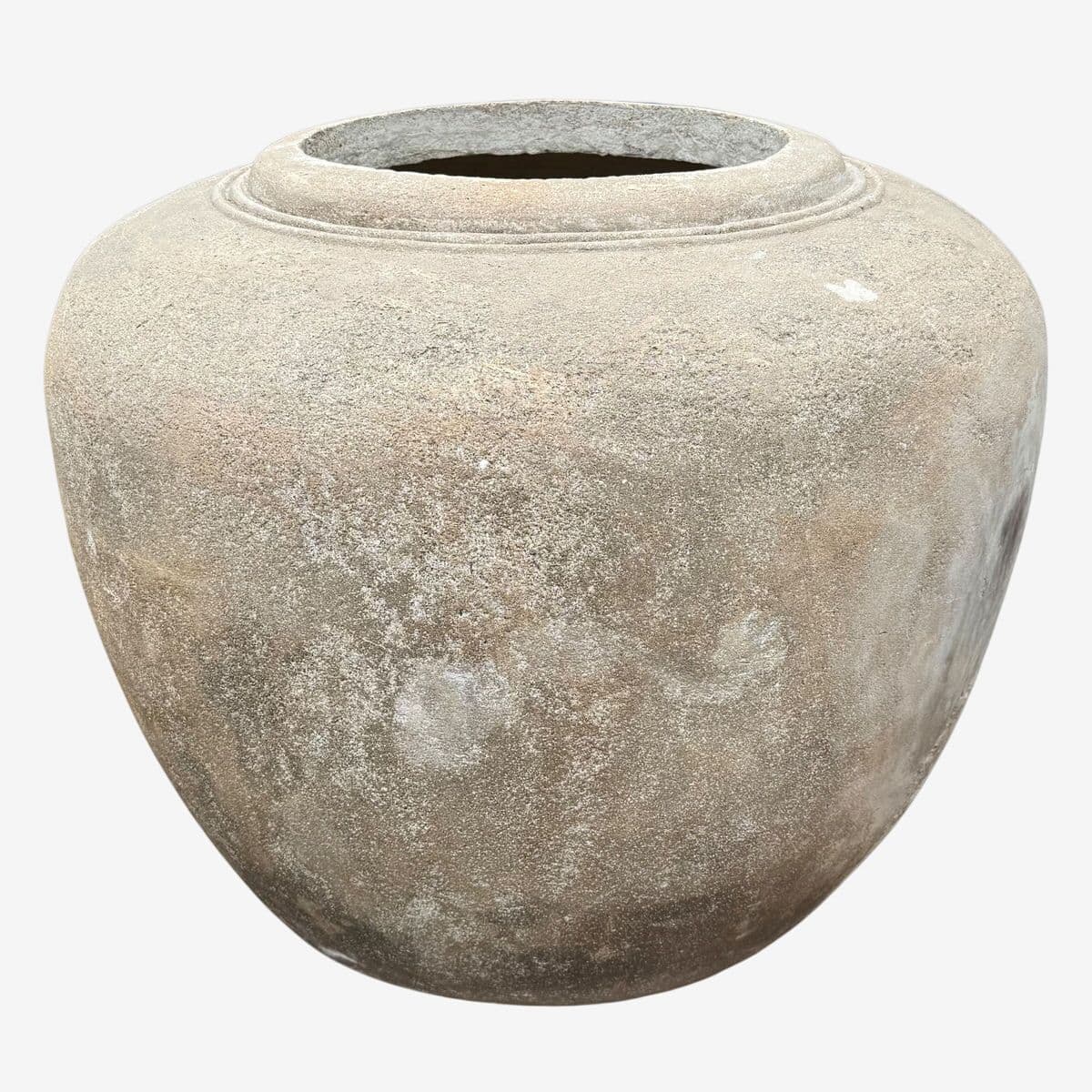 Antique Cement Java Pot