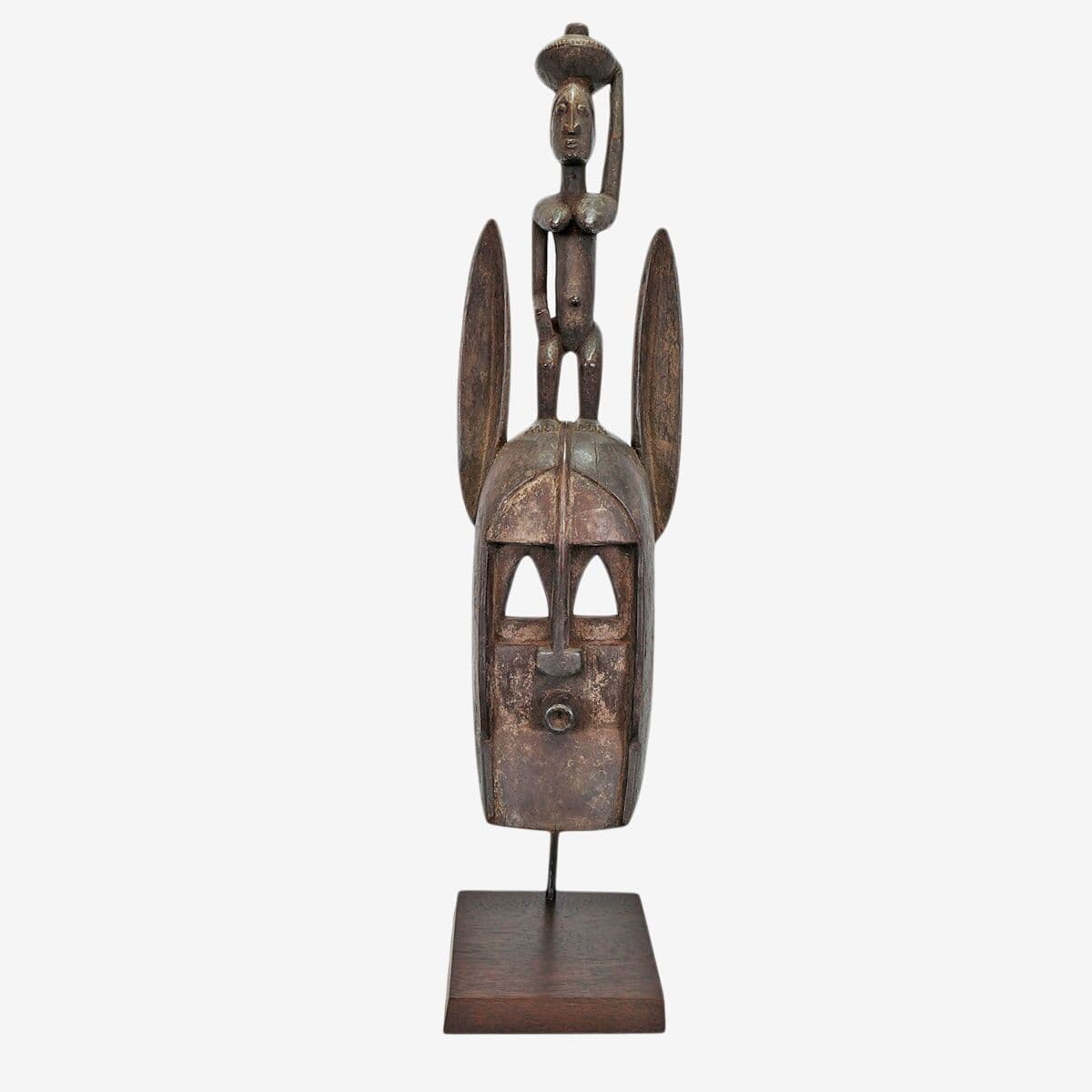 Dogon Mask w/Female Figure - Image 1