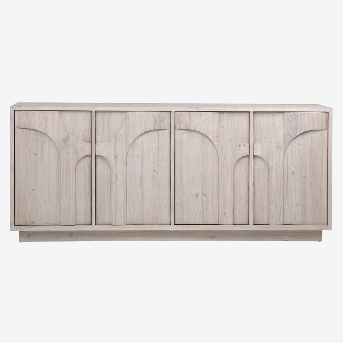 Ayla Washed Pine Credenza - Image 1
