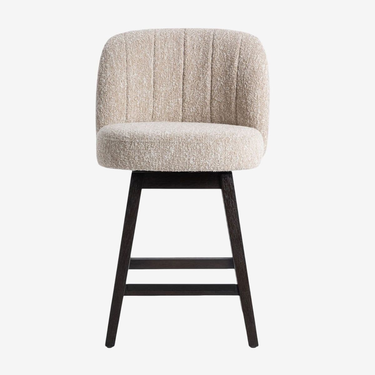 Corrina Boucle Swivel Counter Stool - Image 1