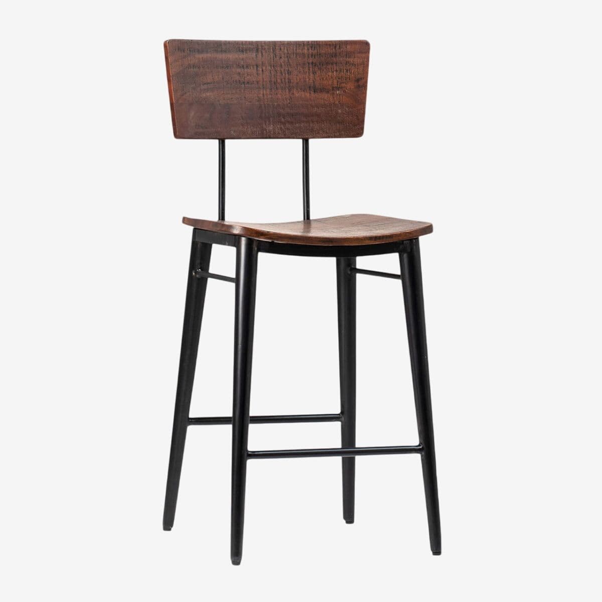 Weston Wood & Iron Counter Stool - Image 1