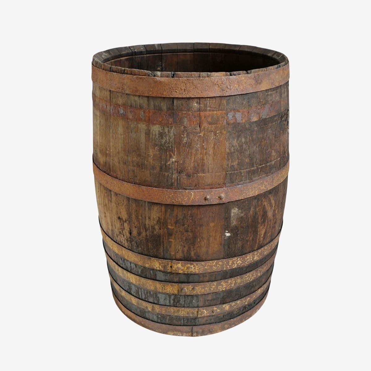 Vintage Wood & Iron Barrel - Image 1