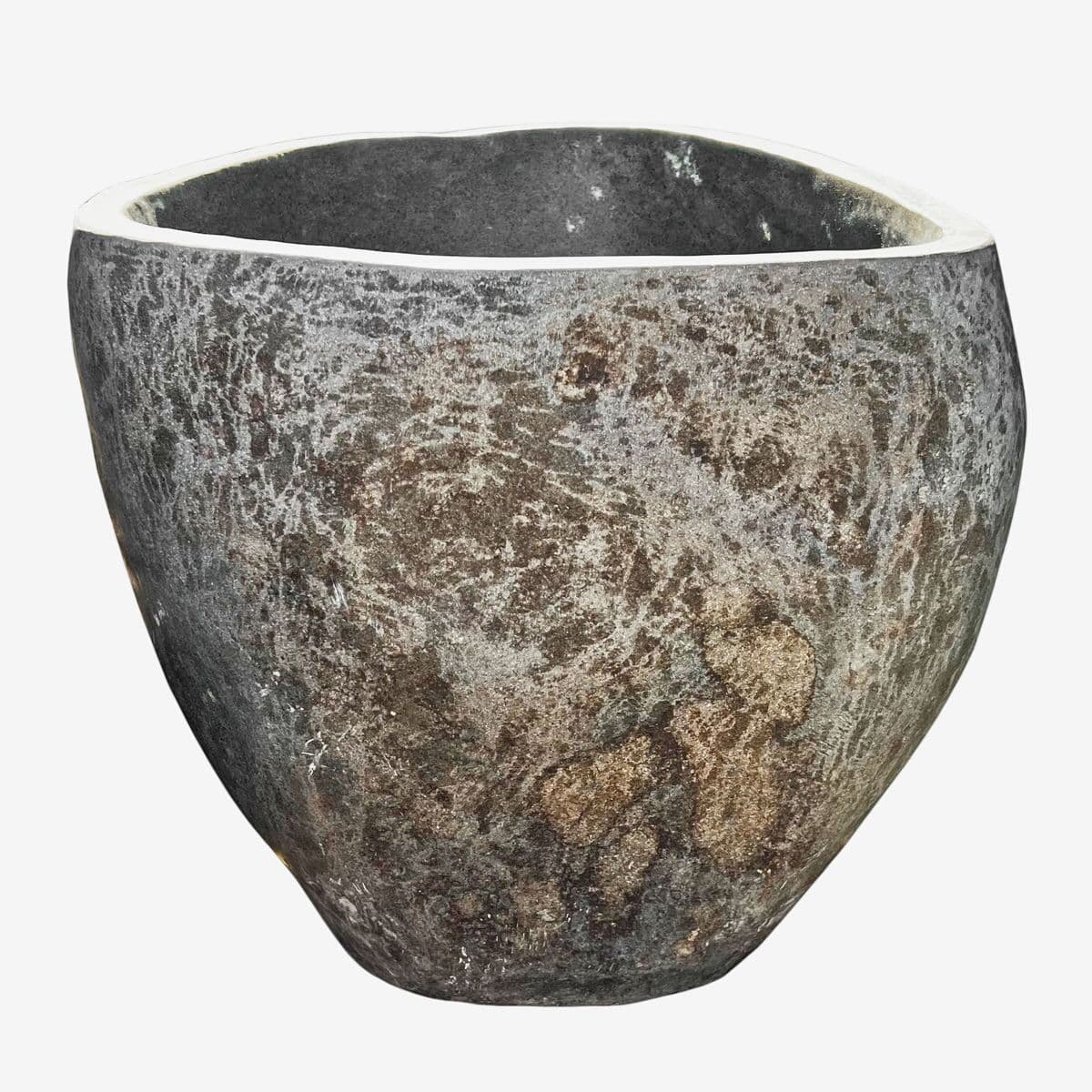 Giant Stone Boulder Bowl - Image 1