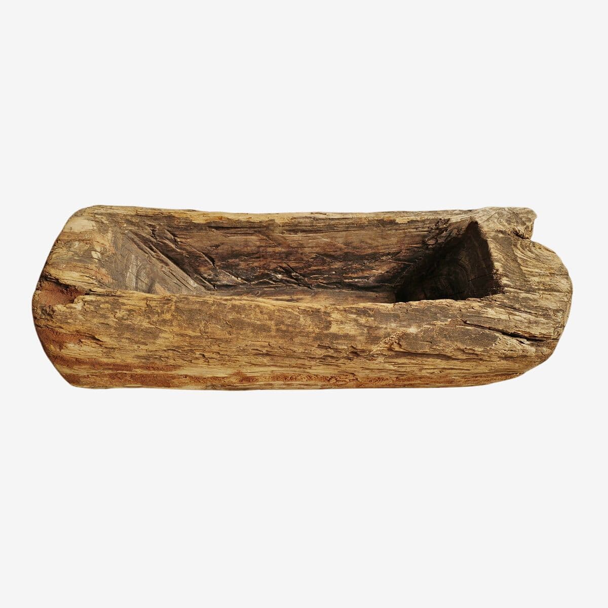 Old India Wood Log Trough - Image 1