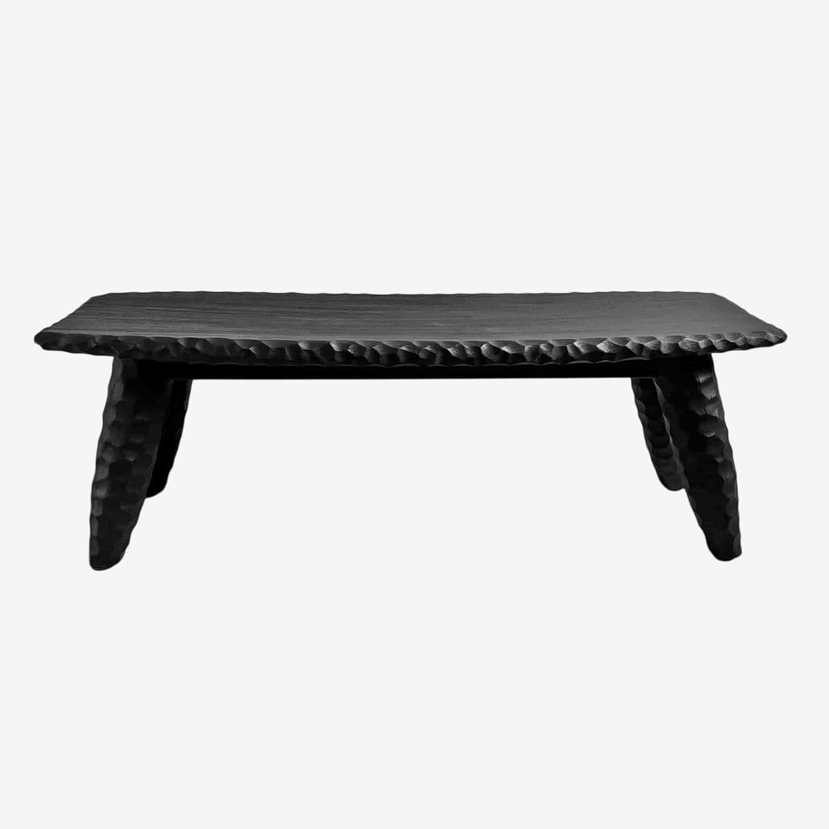 Black Chisel Leg Bench - Image 1